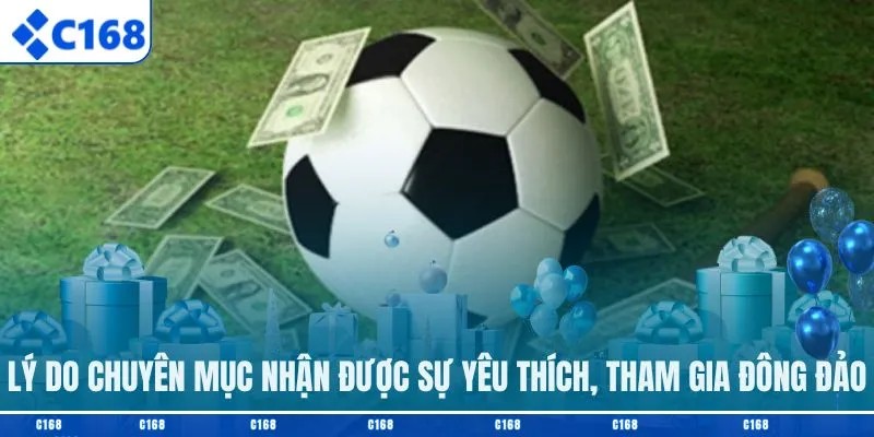 Tham gia thể thao C168 nhận thưởng lớn 